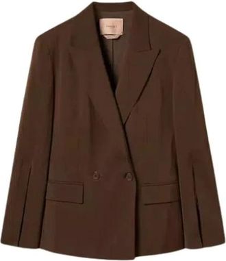 Twinset Donna, Giacche, Marrone, S, new