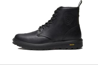 Blauer Wedge Enkellaarsjes - Heren - Sneakers - Zwart - 43 EU - Leer - Schoenen