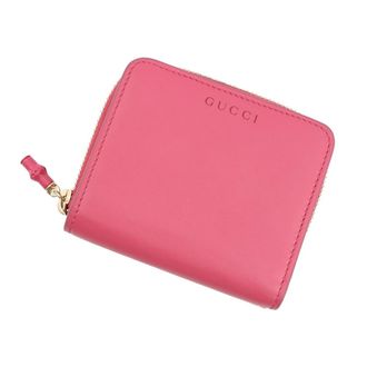 Gucci Bamboo Pink Leather Wallet (Bi-Fold) (Pre-Owned)