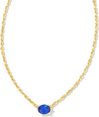 Kendra Scott Womens Cailin Pendant Necklace In Blue Crystal