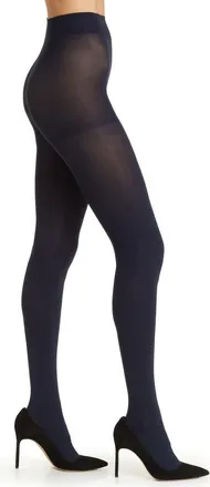 Hue Super Opaque Tights in Navy at Nordstrom, Size 2