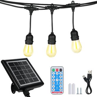 OEM Guirnaldas De Luces Solares Impermeables Para Uso Exterior, Guirnaldas De Luces Led Para Patio O Terraza