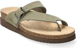 Mephisto Helen Toe Loop Sandal in Light Khaki at Nordstrom Rack, Size 12