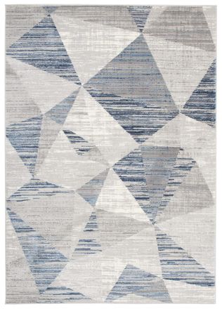 Tapiso Alfombra de sal&oacute;n gris claro azul oscuro 160 x 220 cm