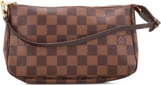 Louis Vuitton Clutch Pochette Accessoires in tela Damier - Marrone