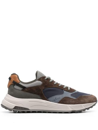 Hogan Sneakers Hyperlight con design a inserti - Marrone