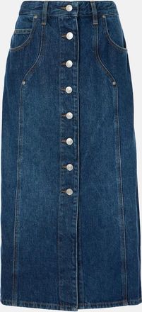 Isabel Marant Vandy denim midi skirt