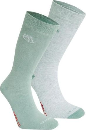 Craghoppers Nosilife Travel Twin Pack Socks Wandersocken - Unisex | grau/t&uuml;rkis