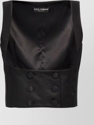 Dolce & Gabbana silk double-breasted tuxedo waistcoat