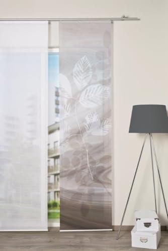 Vision S halbtransparenter Schiebevorhang TOUPILLON, in Bambus-Optik,  digitalbedruckt, Seiten lasergeschnitten, Farbe: Taupe, Gre: 245 x 60 cm,  Anzahl:1x ab 25,73  - auf Stylight
