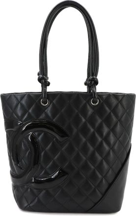 Chanel Black Cambon Ligne Handbag Tote Bag (Pre-Owned)