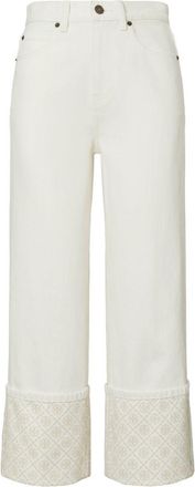 Tory Burch Vaqueros Tory Burch de mezclilla y algod&oacute;n