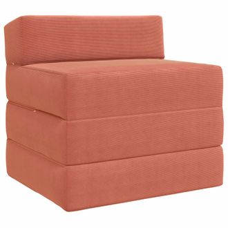 vidaXL Divano Letto Pieghevole Rosso Arancio 200 X 70 X 15 Cm Vidaxl