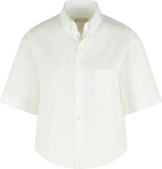 Maison Margiela wit katoenen overhemd