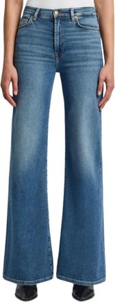 7 For All Mankind Womens Luxe Vintage Ultra High Rise Jean In Sea Level