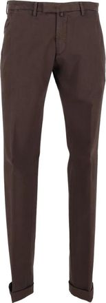 BRIGLIA 1949 Bg03 Slim-fit Pantalon - Heren - Broeken - Bruin - Maat: M Katoen