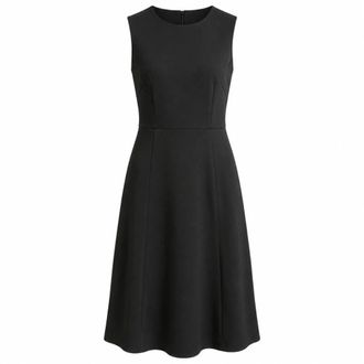 Dolce & Gabbana Abito in Viscosa Senza Maniche con Spacco Posteriore - - Dresses - Donna - Nero - M