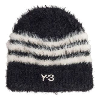 adidas x Y-3 Stripes Beanie Black Cream White KY3727