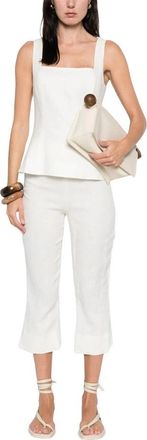 Faithfull The Brand Valeria Pant - Dames - Vrijetijds broeken - Wit - S - Linnen - Broeken