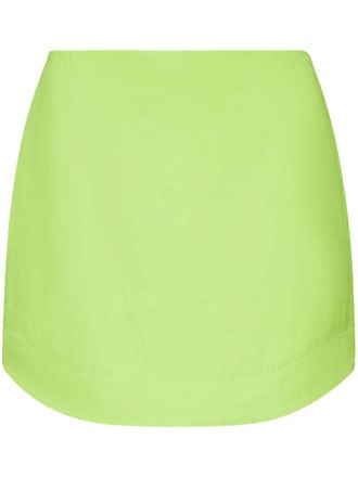 J.W.Anderson Mini-rok met gewelfde afwerking - Groen