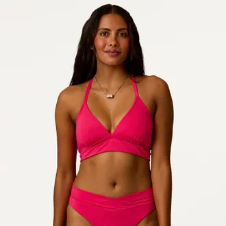 Carve Designs Womens Dahlia Swimsuit Top Pink XXL