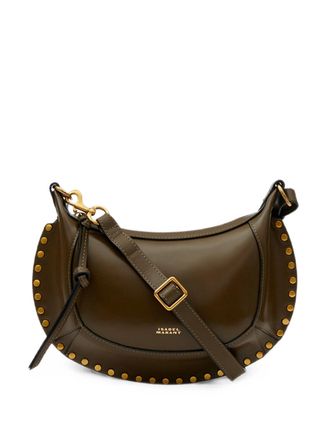Isabel Marant Crescent Moon-Shaped Shoulder Bag With Gold Stud Details