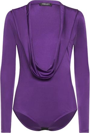 Versace Body - Dames - Bodies - Paars - XL - Tops