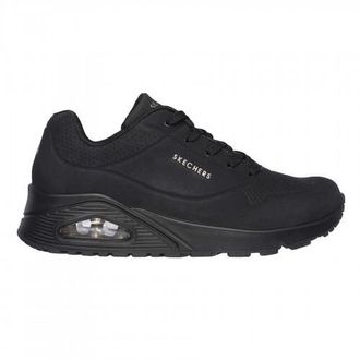 Skechers Womens/Ladies Uno Stand On Air Wedge Trainers (Black) - Size UK 5.5