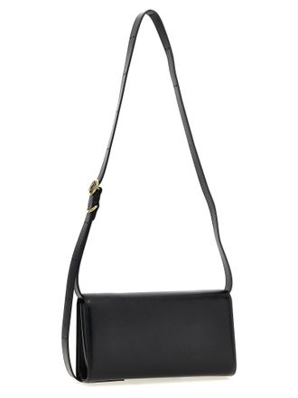 Jil Sander Leather Crossbody Bag - Black