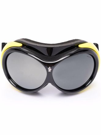 Moncler Vaporice oversized sunglasses - unisex - Acetate - One Size - Black
