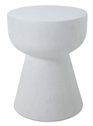 Nordlys Mesa auxiliar interior y exterior en magnesita blanca