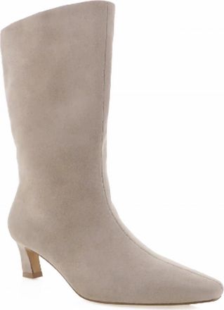 Billini Womens Eliot Square Toe Boot In Mist Suede