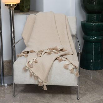 Febronie Manta plaid lana topo claro 160x250