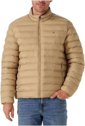 Tommy Hilfiger Jassen, Heren, Beige, XL, Opvouwbare jas voor heren