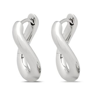 Tom Wood River Hoops Medium - Heren - Oorbellen - Grijs - ONE Size - Accessoires