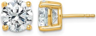Diamond2Deal 14k Gold 5 ctw Lab Grown Diamond Stud Earrings