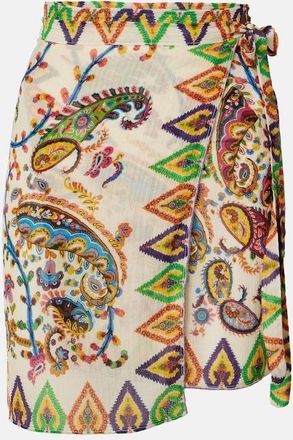 Etro Paisley sheer beach cover-up