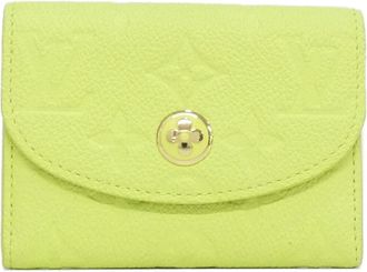 Louis Vuitton Yellow Leather Long Wallet (Bi-Fold) (Pre-Owned)