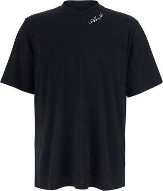 Amiri Black Relaxed Logo T-Shirt