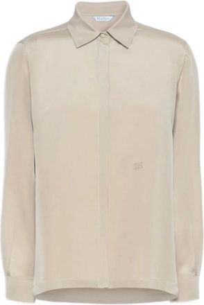 Max Mara Mujer, Blusas y Camisas, Beige, Talla: S