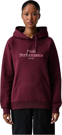 Peak Performance Original Hood - Sweatshirts & Hoodies - Mujer - Rojo - XS