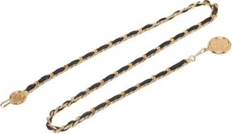 Chanel Pre-owned Belts, female, Black, Size: ONE SIZE Pre-owned Leather belts