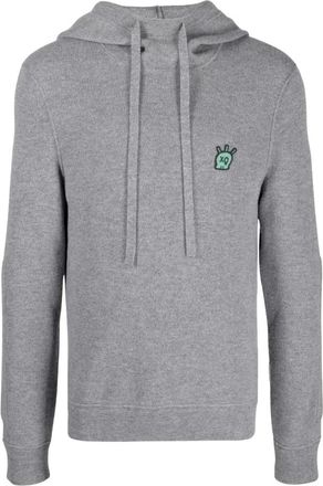 Zadig&Voltaire Felpa con placchetta logo - - Sweatshirts & Hoodies - Uomo - Grigio - L