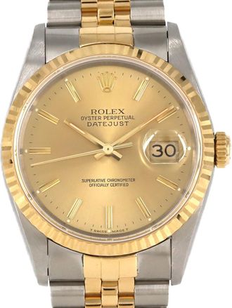 Rolex Stainless Steel yellow gold (18K) Wristwatch (Pre-Owned)
