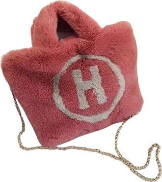 Generic Hand-held crossbody bag casual and versatile womens winter faux plush bag