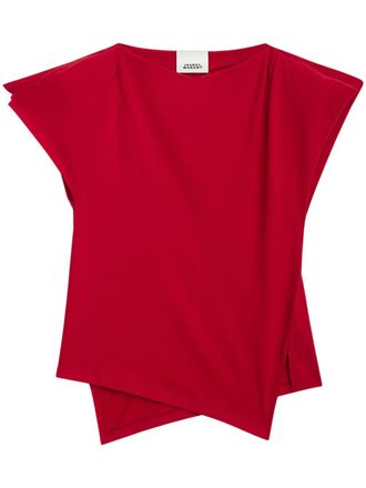 Isabel Marant Sebani T-shirt - women - Fabric - S - Red
