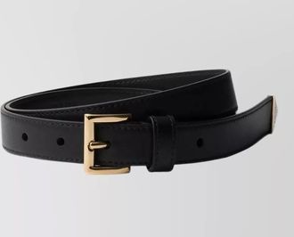 Prada leather slim belt