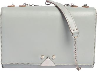 Emporio Armani Grey Leather Chain Shoulder Bag