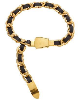 Balmain Leather & Metal Belt