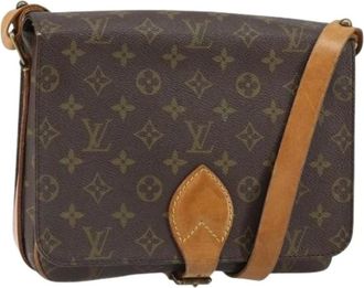 Louis Vuitton Pre-owned Cross Body Bags, female, Brown, Size: ONE SIZE Pre-owned Canvas Cross Body Bag